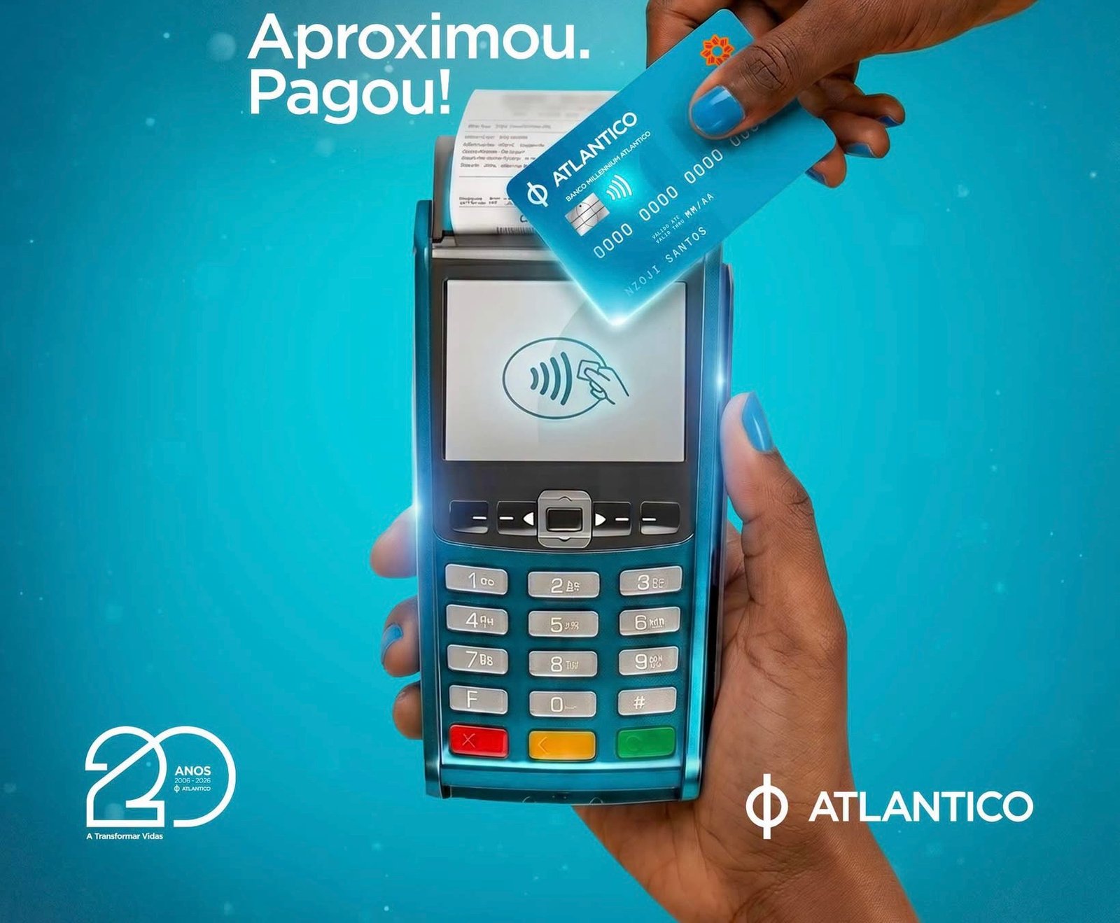 Banco ATLANTICO lança pagamentos por aproximação com cartão Multicaixa